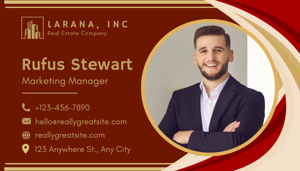 Modern Real Estate Business Card – Bold Corporate Design