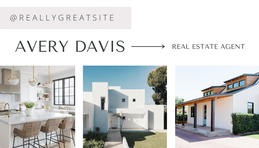 Elegant Real Estate Agent Business Card – Modern Realtor Design