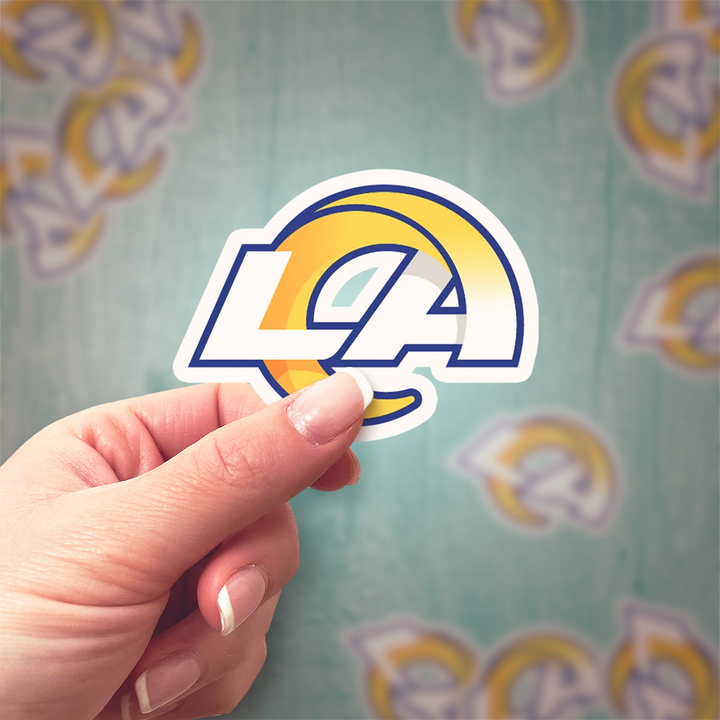 Los Angeles Rams Logo Sticker Holographic or Glossy Vinyl Stickers - Rozovy