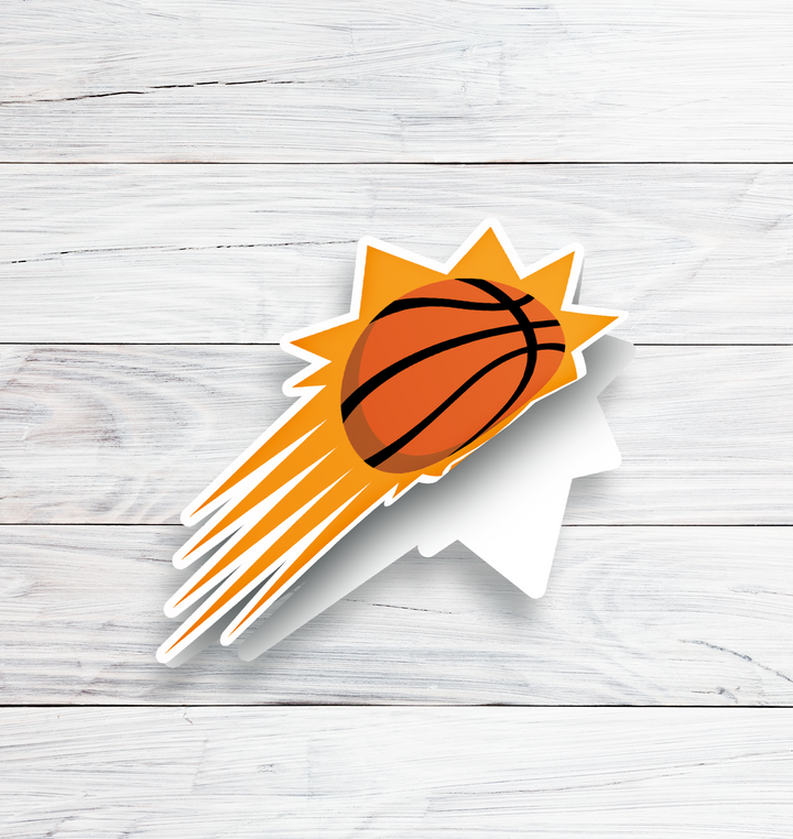 Phoenix Suns Logo Sticker - Holographic or Glossy - Waterproof - Great Gift NBA Stickers - Rozovy