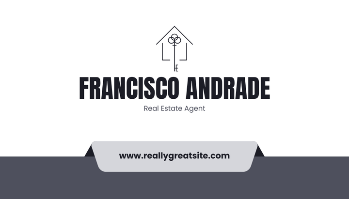 Modern Real Estate Agent Business Card – Professional Realtor Design