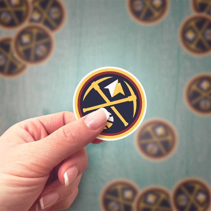 Elevate Your Style with Denver Nuggets Logo Stickers! ๐โจ Denver Nuggets - Rozovy