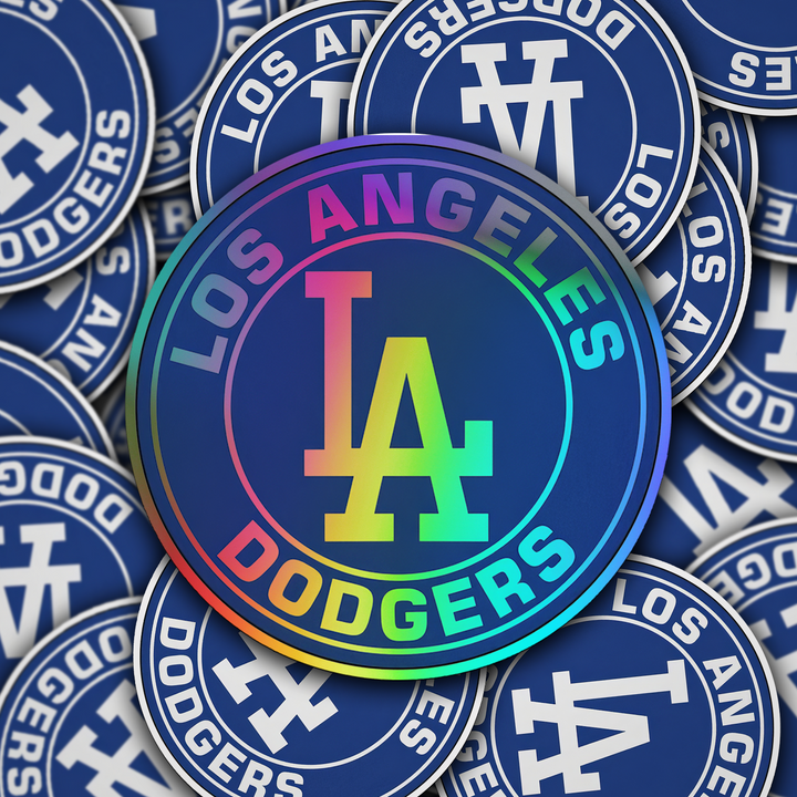 LA Dodgers Stickers. Waterproof, Holographic or Glossy Vinyl Sticker. MBL Stickers - Rozovy
