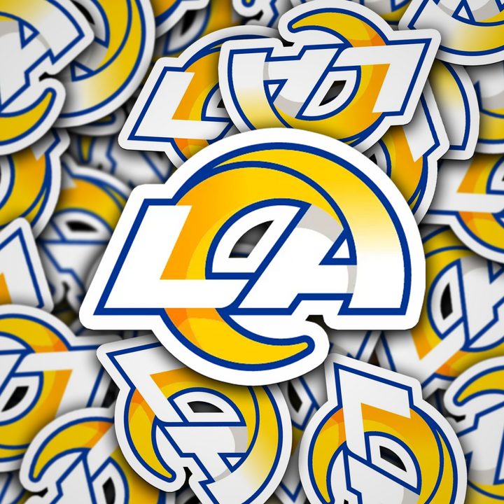 Los Angeles Rams Logo Sticker Holographic or Glossy Vinyl Stickers - Rozovy