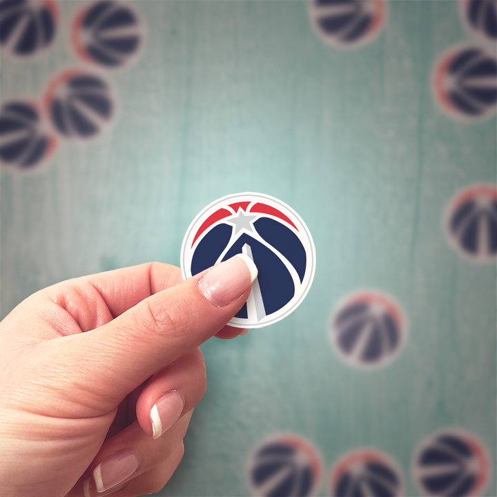 Washington Wizards Logo Stickers - Waterproof, Holographic, or Glossy Vinyl - Wizardry for Your Style! Washington Wizards Logo Stickers - Rozovy