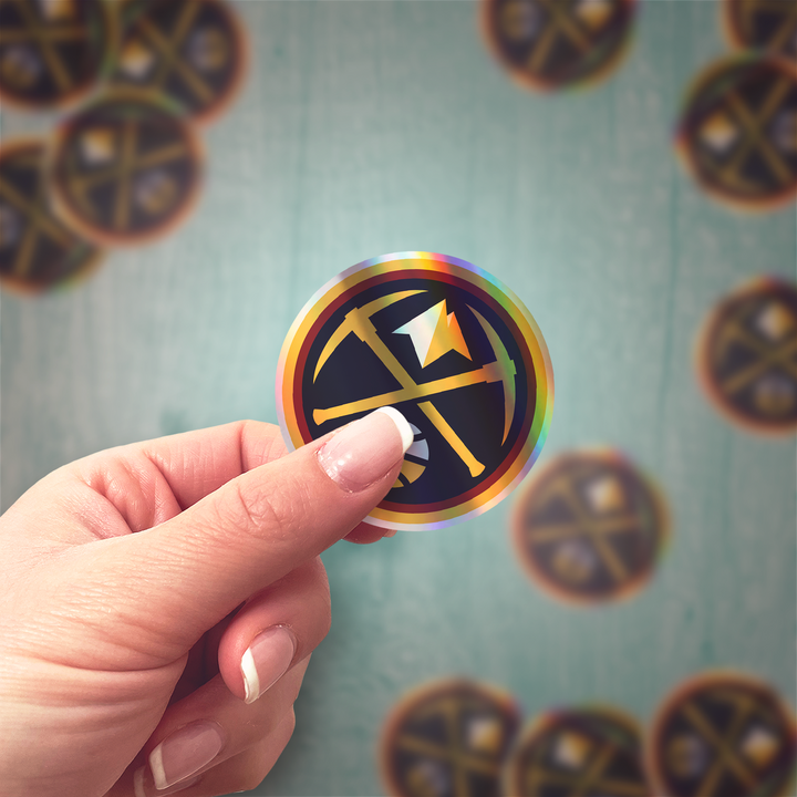 Elevate Your Style with Denver Nuggets Logo Stickers! ๐โจ Denver Nuggets - Rozovy