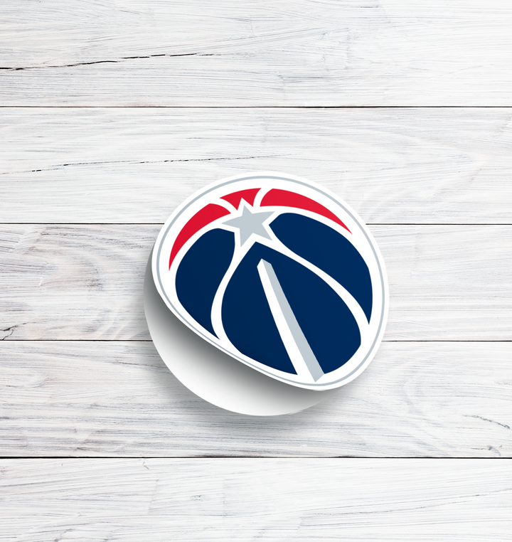 Washington Wizards Logo Stickers - Waterproof, Holographic, or Glossy Vinyl - Wizardry for Your Style! Washington Wizards Logo Stickers - Rozovy