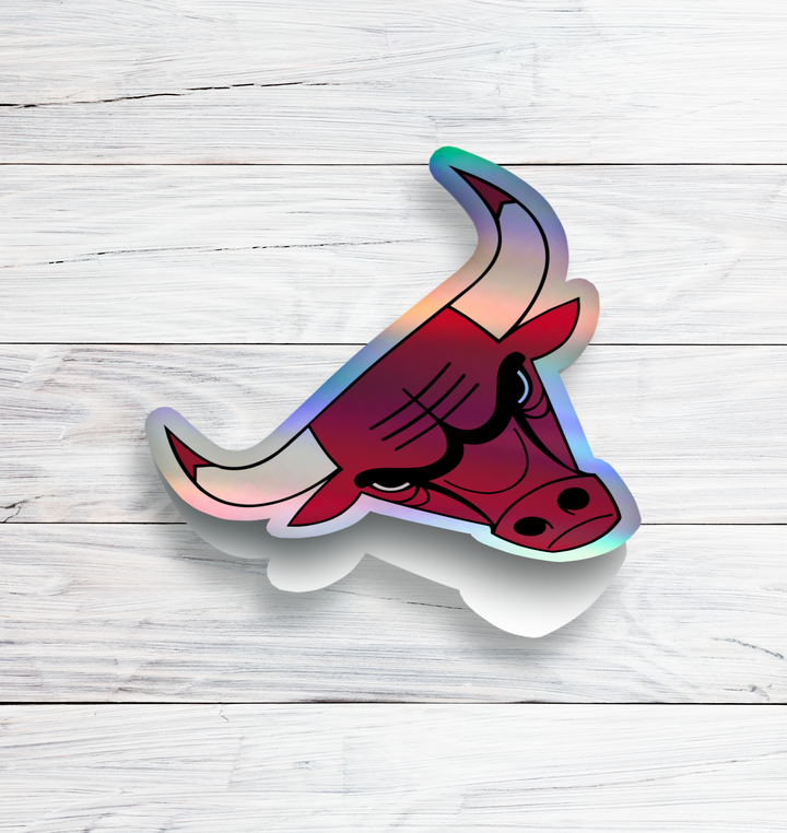 Chicago Bulls Logo Stickers - Waterproof, Holographic, or Glossy Vinyl - Slam Dunk Your Style! Chicago Bulls Logo Stickers - Rozovy