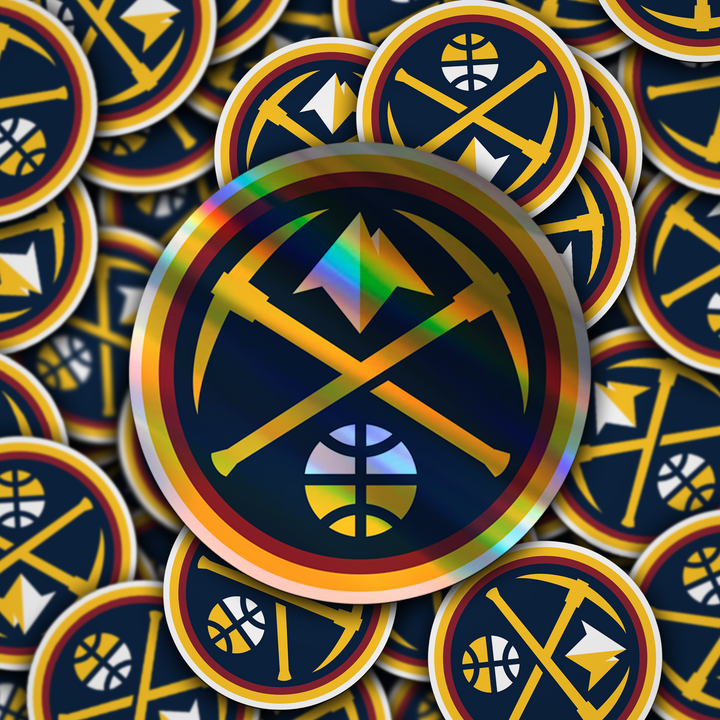 Elevate Your Style with Denver Nuggets Logo Stickers! ๐โจ Denver Nuggets - Rozovy
