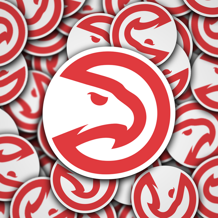 Atlanta Hawks Logo Stickers - Waterproof, Holographic, or Glossy Vinyl - Soar in Style! Atlanta Hawks Logo Stickers - Rozovy