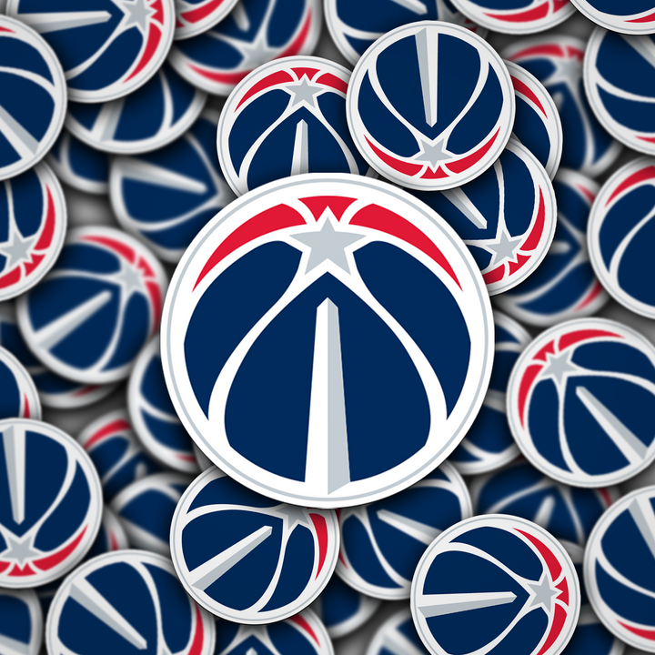 Washington Wizards Logo Stickers - Waterproof, Holographic, or Glossy Vinyl - Wizardry for Your Style! Washington Wizards Logo Stickers - Rozovy