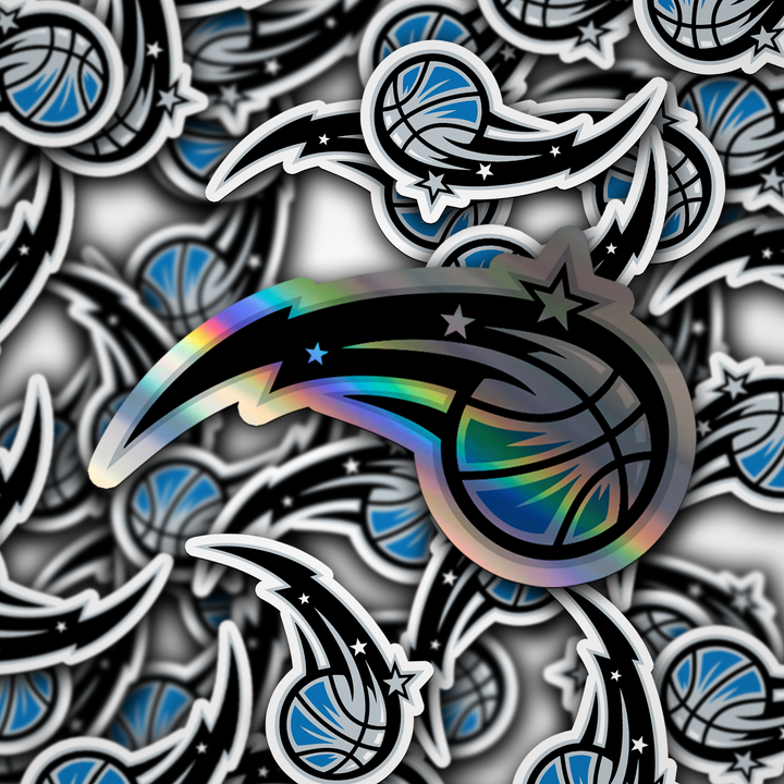 Orlando Magic Logo Stickers - Waterproof, Holographic, or Glossy Vinyl - Cast a Spell on Your Style! Orlando Magic Logo Stickers - Rozovy