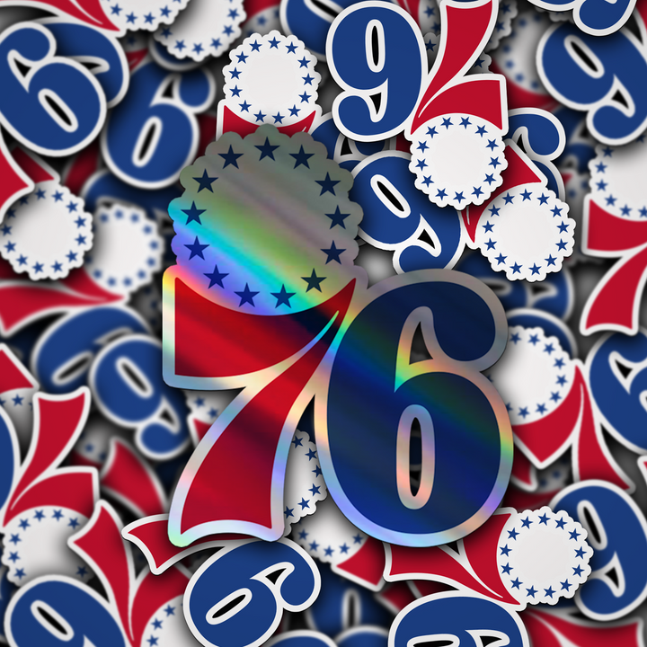 Philadelphia 76ers Logo Stickers - Waterproof, Holographic, or Glossy Vinyl - Score Style Points! Philadelphia 76ers Logo Stickers - Rozovy