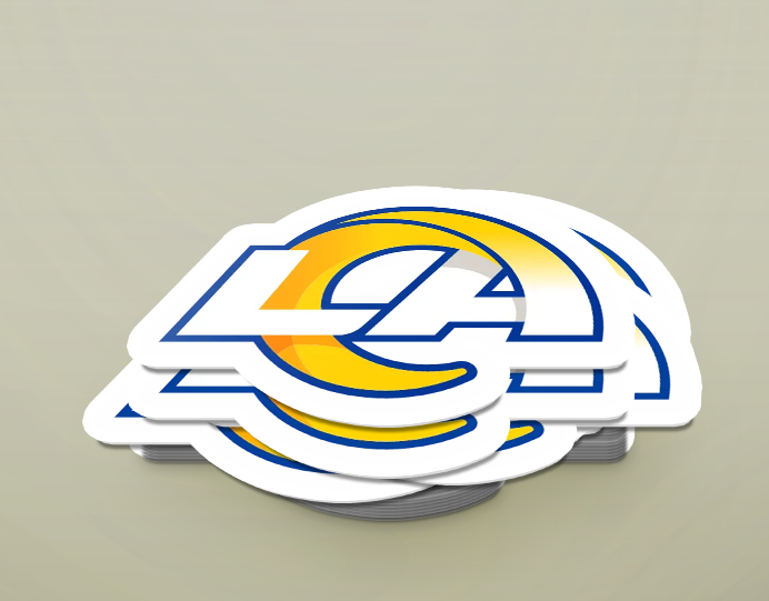 Los Angeles Rams Logo Sticker Holographic or Glossy Vinyl Stickers - Rozovy