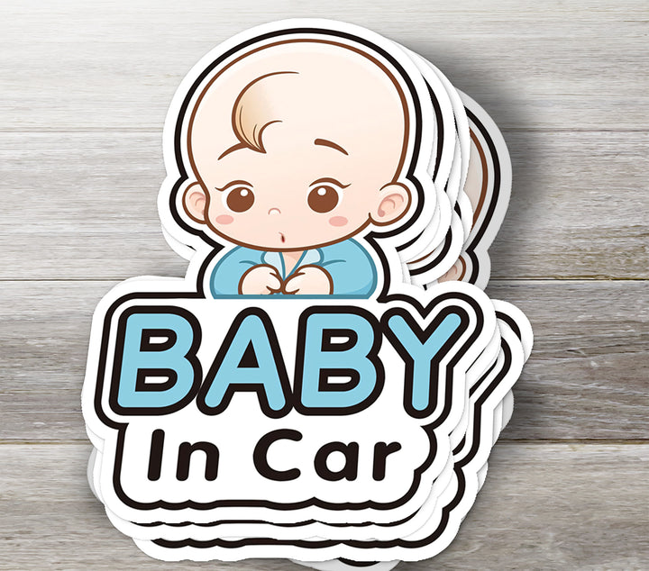 Cute Baby in Car Sticker – Adorable Safety Decal