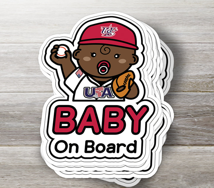 Baby on Board Sticker – Adorable Baseball Baby Decal