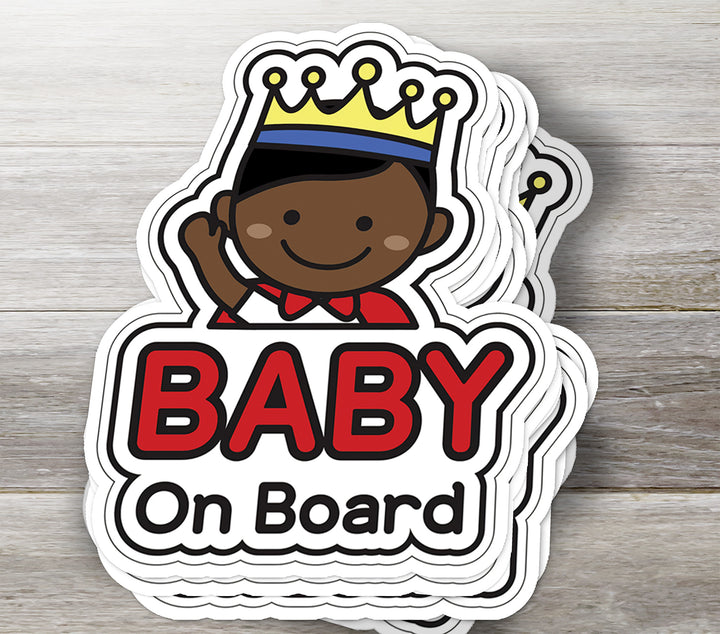 Baby on Board Sticker – Adorable Little Prince Decal