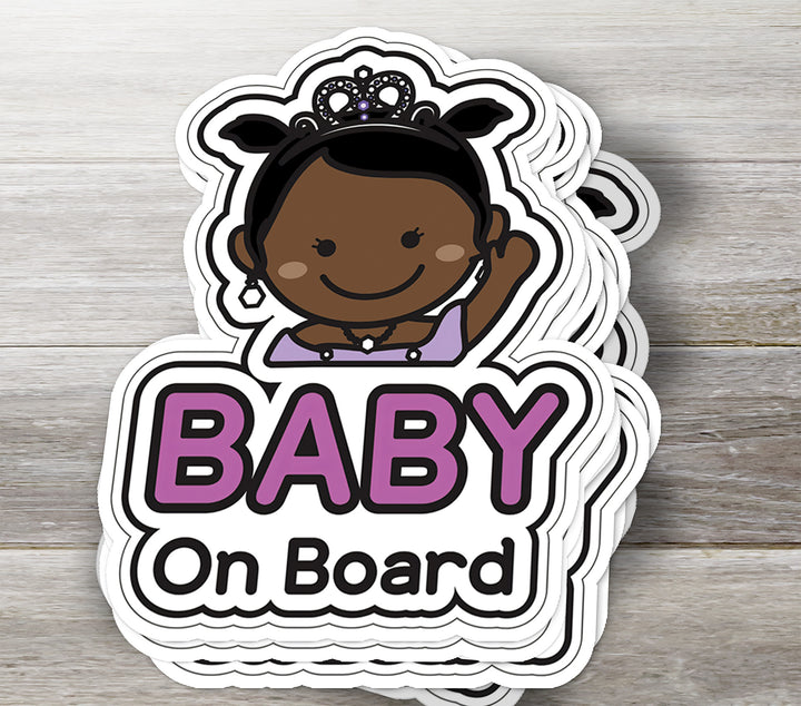 Baby on Board Sticker – Adorable Little Princess Decal