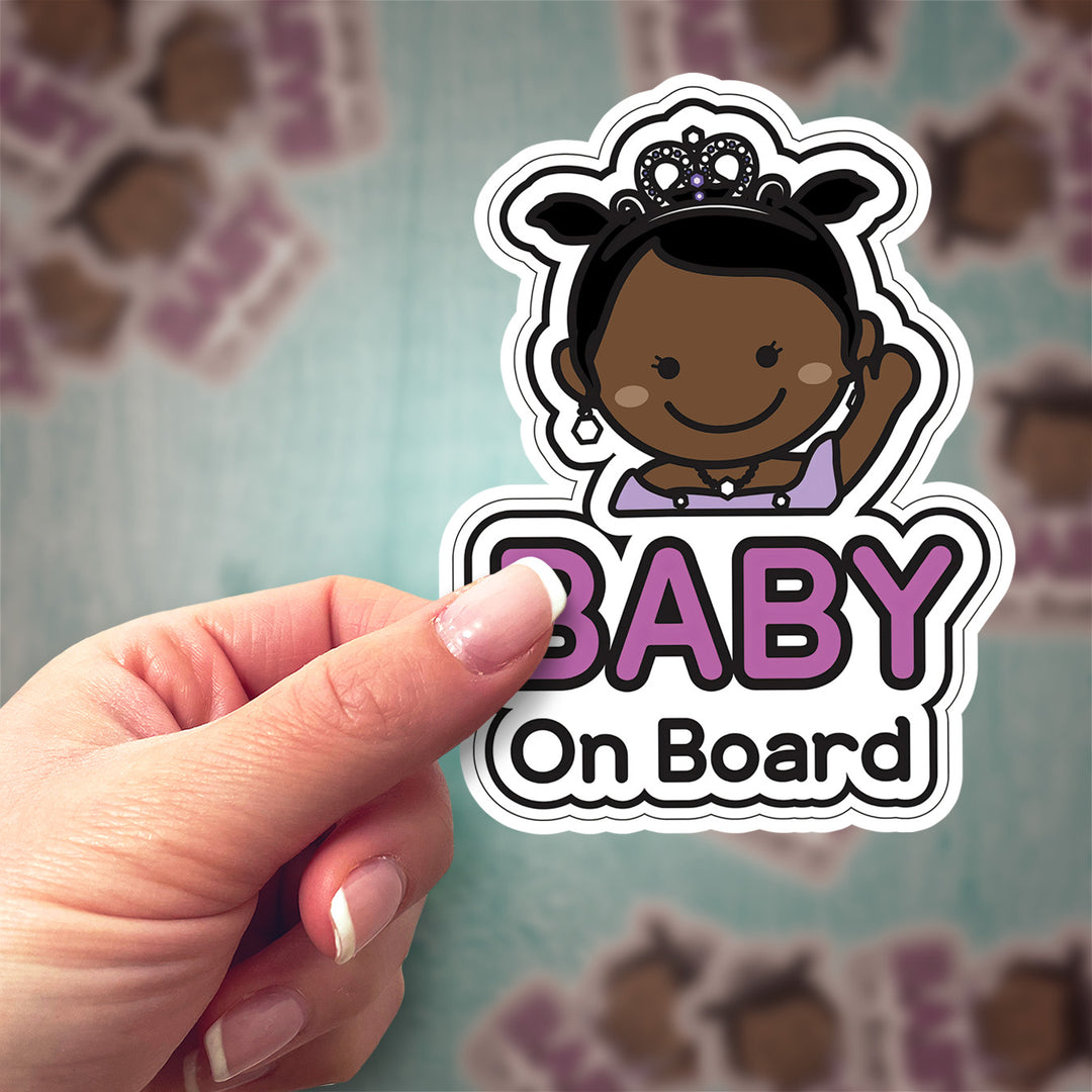 Baby on Board Sticker – Adorable Little Princess Decal