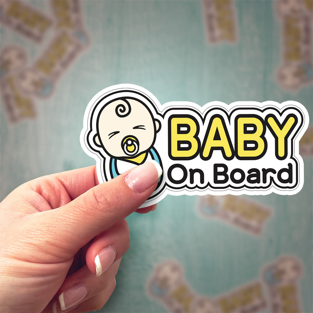Baby on Board Car Sticker – Cute & Safe Infant Warning Decal