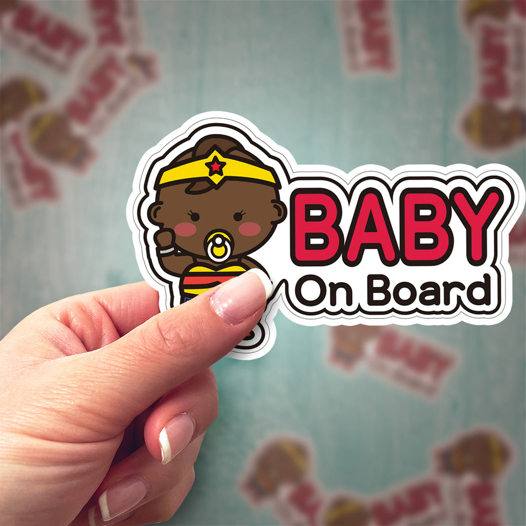 Superhero Baby on Board Sticker