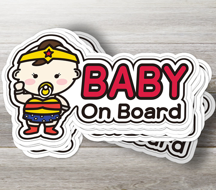 Superhero Baby on Board Sticker