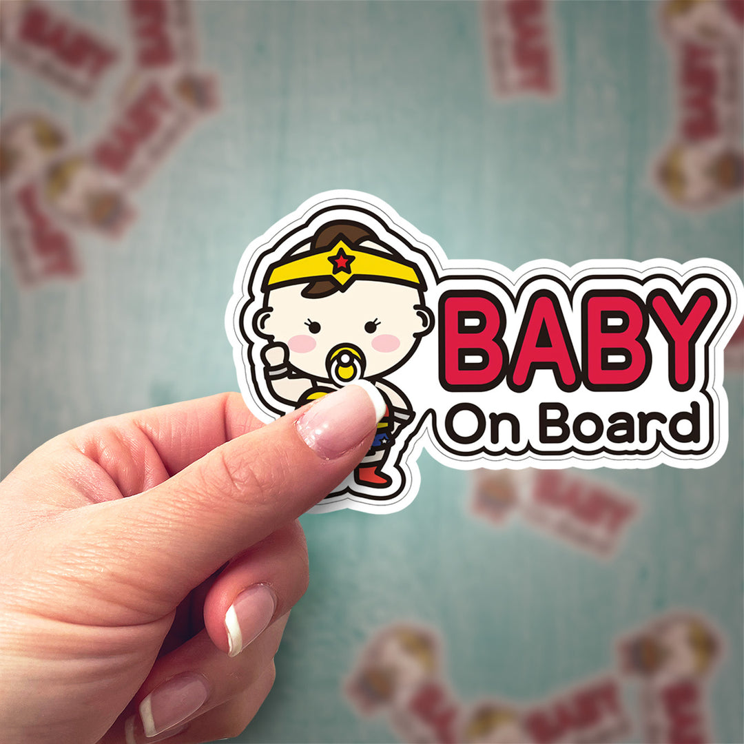 Superhero Baby on Board Sticker