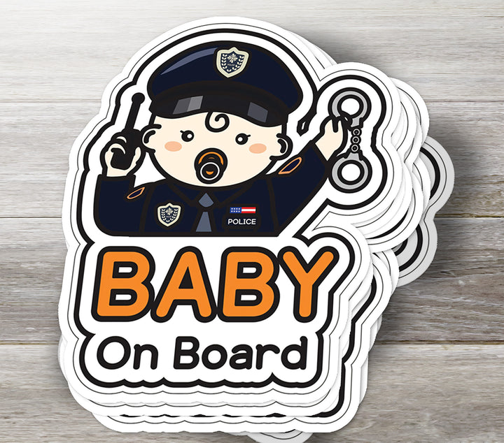 Baby on Board Sticker Law Enforcement Car Decal