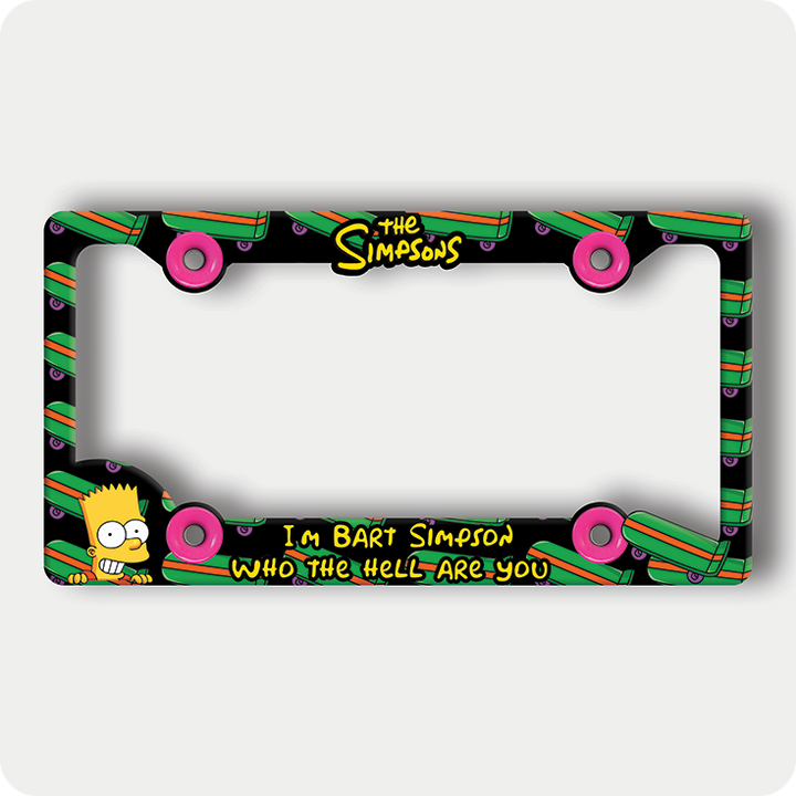 Bart Simpson License Plate Frame