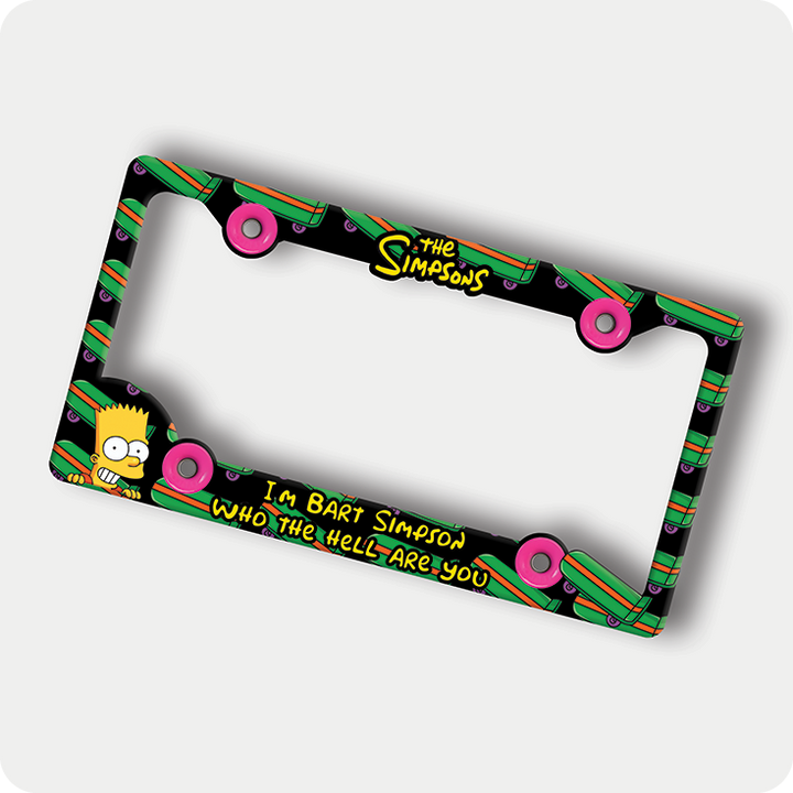 Bart Simpson License Plate Frame