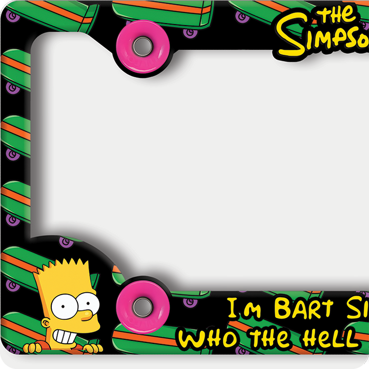 Bart Simpson License Plate Frame