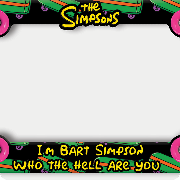 Bart Simpson License Plate Frame
