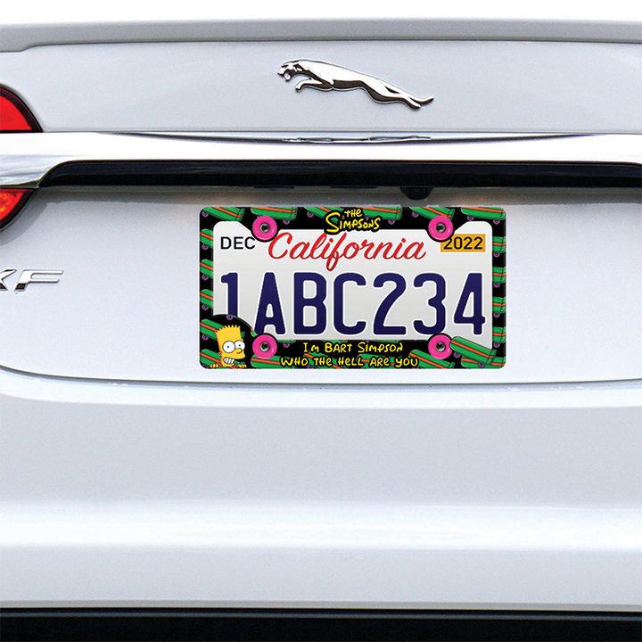 Bart Simpson License Plate Frame
