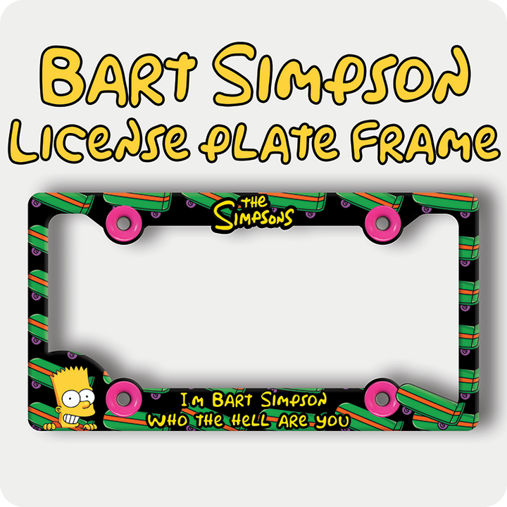 Bart Simpson License Plate Frame