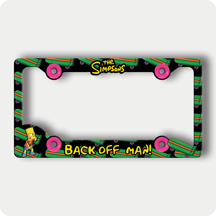 Bart Simpson Slingshot License Plate Frame
