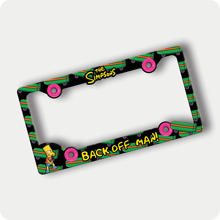 Bart Simpson Slingshot License Plate Frame