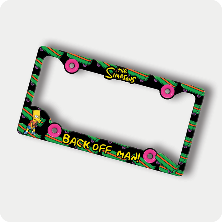 Bart Simpson Slingshot License Plate Frame