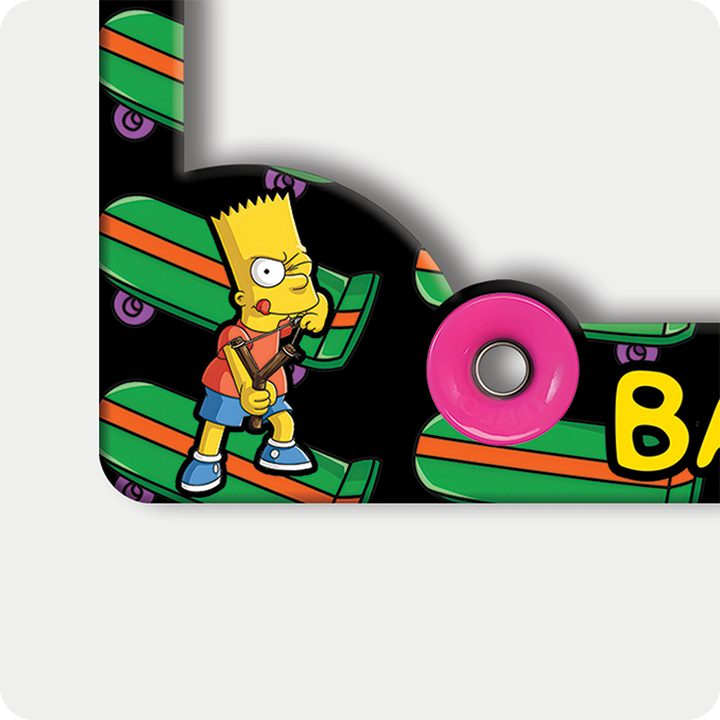 Bart Simpson Slingshot License Plate Frame