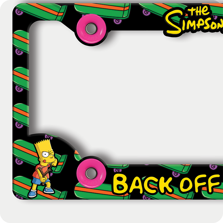 Bart Simpson Slingshot License Plate Frame