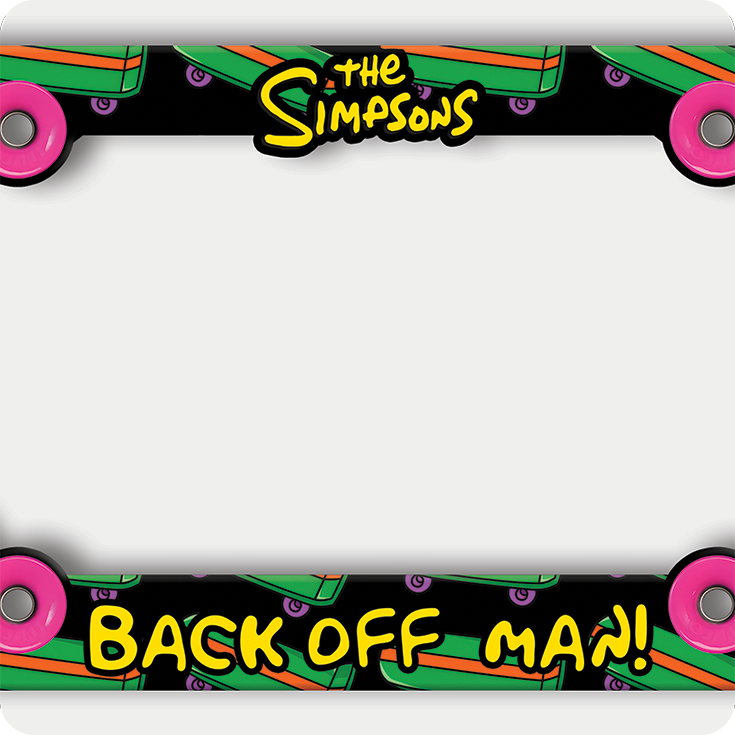 Bart Simpson Slingshot License Plate Frame