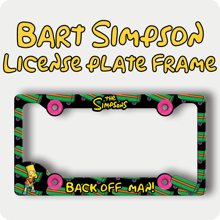 Bart Simpson Slingshot License Plate Frame
