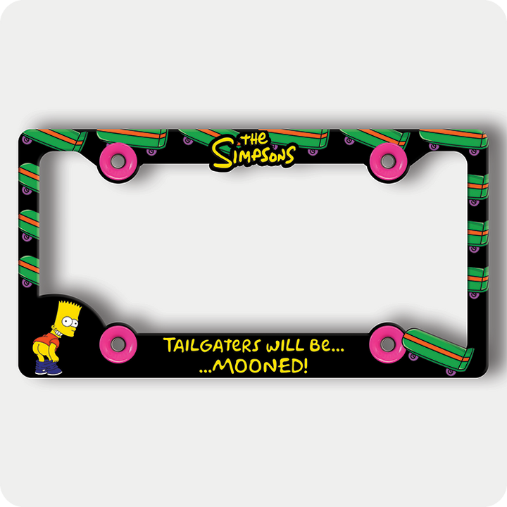 Bart Simpson Mooning License Plate Frame