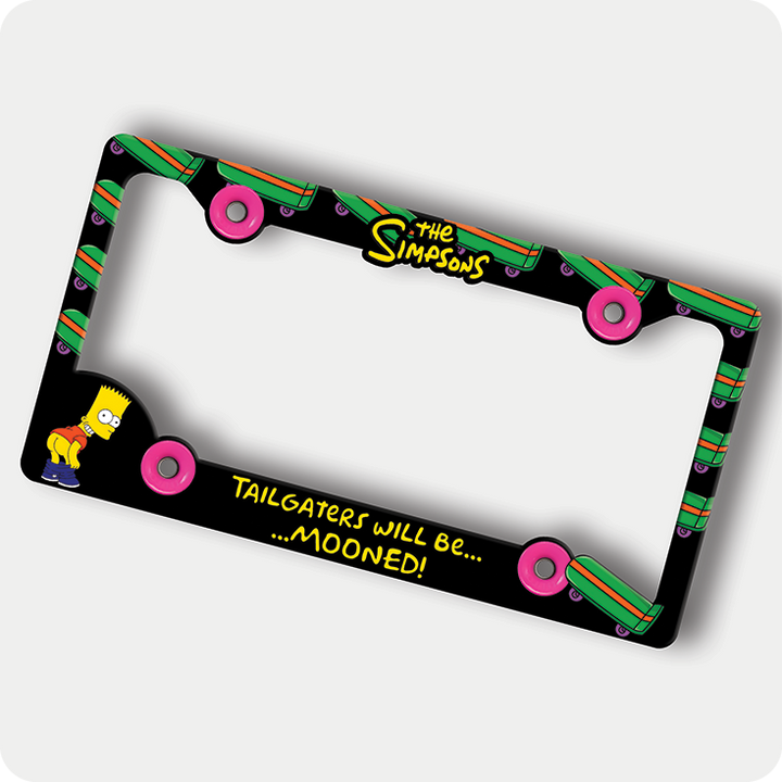 Bart Simpson Mooning License Plate Frame