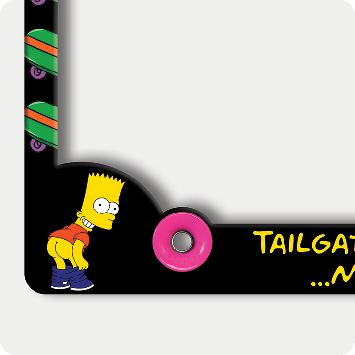 Bart Simpson Mooning License Plate Frame