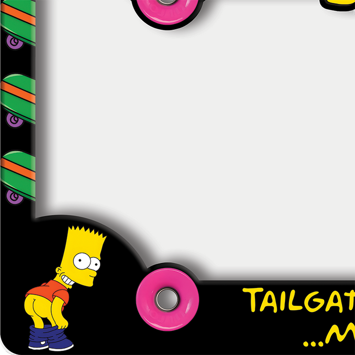 Bart Simpson Mooning License Plate Frame