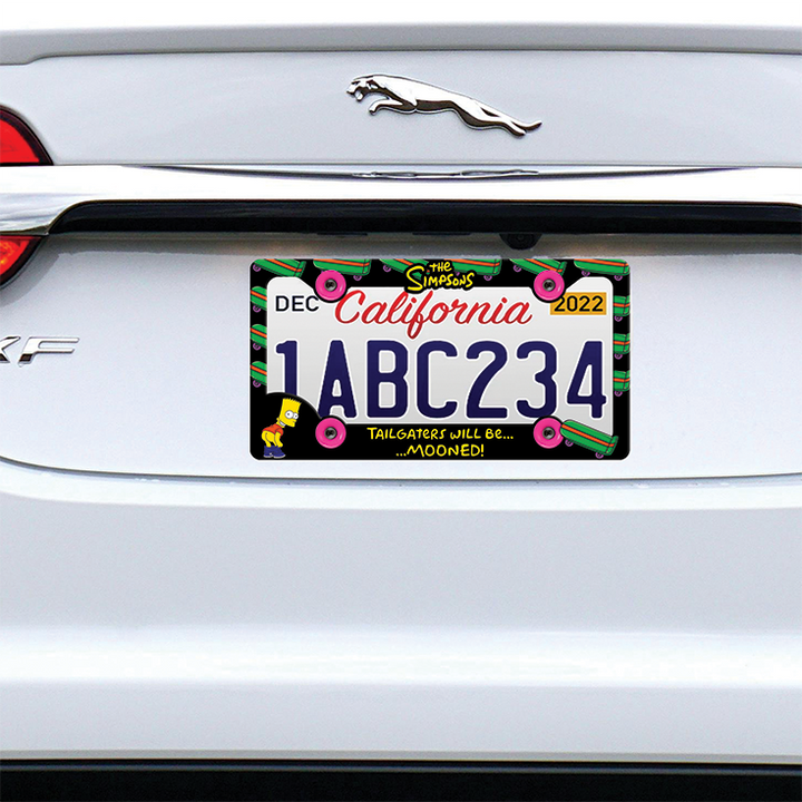 Bart Simpson Mooning License Plate Frame