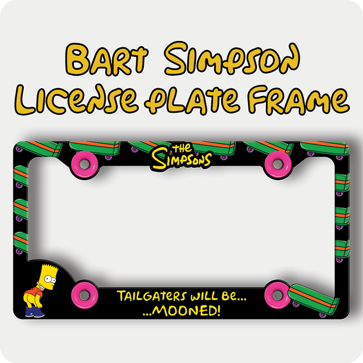 Bart Simpson Mooning License Plate Frame