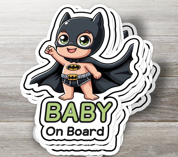 Adorable Baby Batman ‘Baby on Board’ Sticker – Superhero Alert!