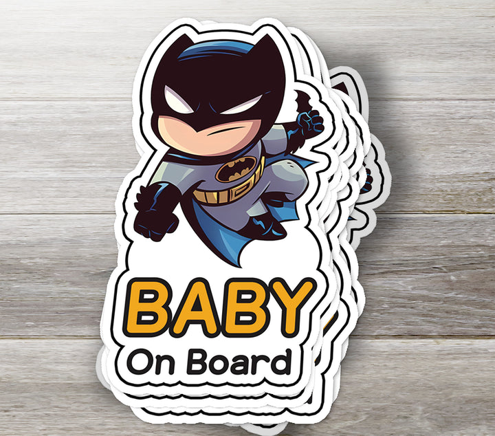 Batman ‘Baby on Board’ Sticker – The Cutest Dark Knight Alert!