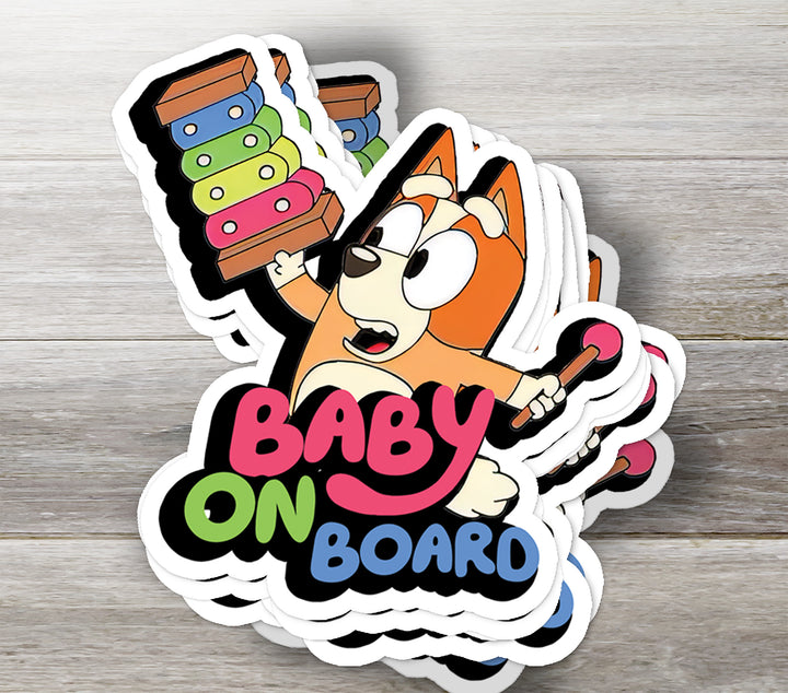 Baby on Board Bingo Sticker – Fun & Cute Car Safety Sign